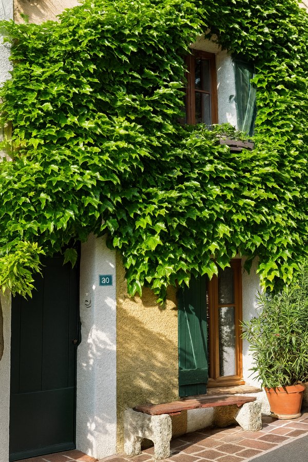 Haus Außenansicht Naturstein